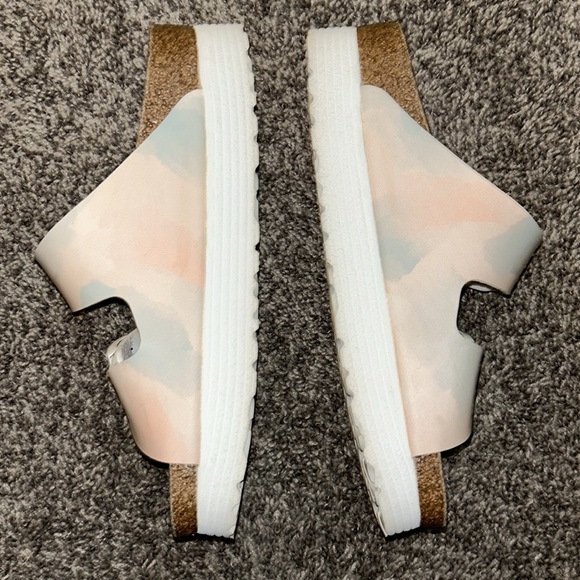 Birkenstock Papillio pastel & white platform sandals 38 narrow